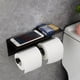 thumbnail image 5 of Portarrollos de papel higiénico - Portarrollos de papel higiénico con estante para teléfono móvil para baño, estilo moderno, 5 of 5