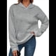 thumbnail image 1 of Sudadera Informal con Capucha de Jacquard Texturizado para Mujer, Sudadera Holgada de Larga de Color Liso Y2K con Bolsillos. Gris XL, 1 of 10