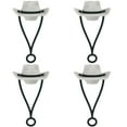 thumbnail image 1 of Lanyard Cowboy Hat Silicone Straw Cover - Reusable for Cups, 1 of 6