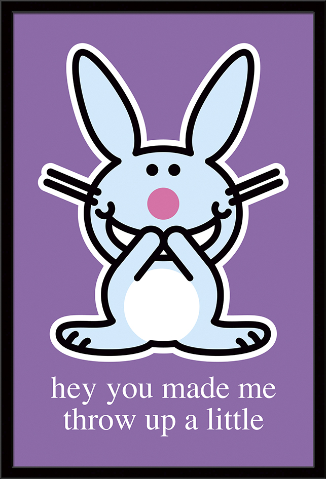 Happy Bunny Throw Up