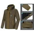 thumbnail image 4 of Little Donkey Andy Men's Lightweight Hooded Softshell Jacket for Running Travel Hiking, Windproof, Water Repellent Sage Size M, 4 of 7