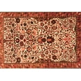 thumbnail image 1 of Ahgly Company Machine Washable Indoor Rectangle Persian Orange Traditional Area Rugs, 7' x 9', 1 of 1