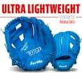thumbnail image 4 of Franklin Sports RTP Kids Teeball Glove + Ball Set - Boys + Girls Mitt - 9.5" Righty - Blue, 4 of 7