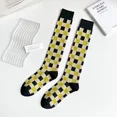 thumbnail image 1 of Fashionable and Personalized Korean Versatile Retro Slim Calf Knee Length Socks 3 EU35-40, 1 of 6