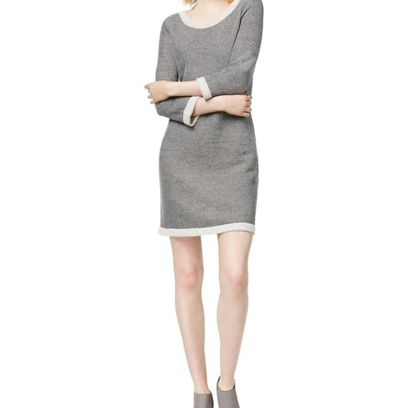 Maison Jules Womens Knit Sweater Dress