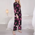thumbnail image 3 of Balery Breast Cancer Pattern Pajama Sets for Women Long Sleeve 2 Piece Sleepwear Loungewear Sets Soft PJ's with Pockets Long Sleeve Comfy Pj Sets-Medium, 3 of 7
