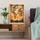 thumbnail image 5 of Qisvanset Framed Canvas Wall Art 12x16 Inch Mark Vintage World Map Bible Verse Home Mural Art, 5 of 5