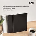 thumbnail image 2 of Cuaderno de piedra GAK 7.20'x10.11' 50 hojas impermeable negro, 2 of 3