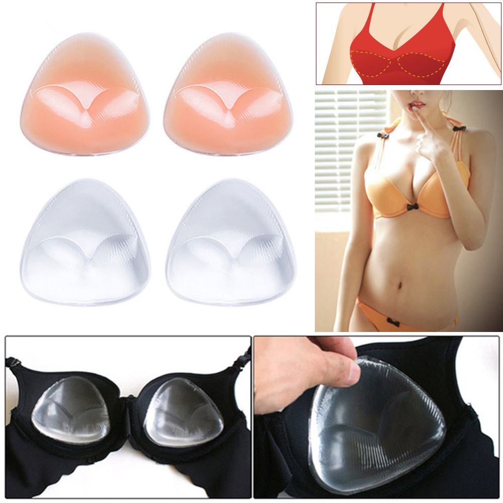 Silicone Bra Inserts Breast Bra Pads Inserts Clear Enhancers Gel Bra Push Up Pads for Women