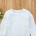 thumbnail image 4 of Gureui Toddler Baby Plain Organic Cotton Top, Boys/Girls Solid Color Long Sleeve Cute Cotton Warm T-Shirt, 4 of 5