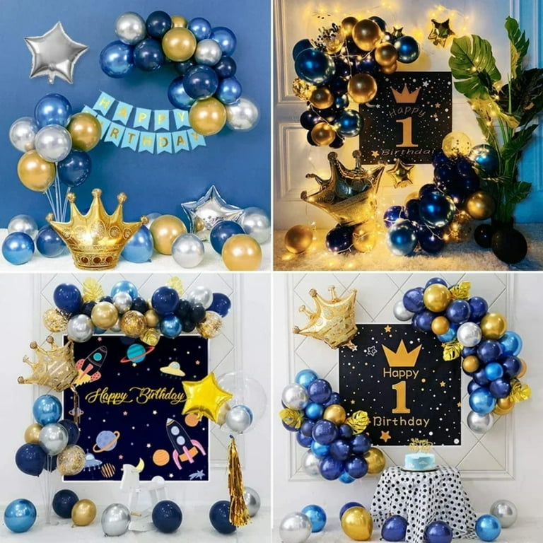 Golray Birthday Decorations Men Blue Birthday Party Decorations with Navy  Blue