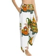 thumbnail image 6 of Salouo Thanksgiving Truck Print Women's Pajama Pants Casual Loose Sweatpants PJs Flowy Pants Drawstring Palazzo for Women Wide Leg Pants Lounge Pajama -Large, 6 of 8