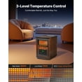 thumbnail image 5 of VEVOR Infrared Heater, 1500W Electric Space Heater with Remote Control, LED Screen & 24H Timer, Multiple Temperature Adjustable for Patio Bedroom,Living Room,Studio,Dining Room, 5 of 9