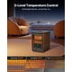 thumbnail image 3 of VEVOR Calentador electrico infrarrojo de 1500 W con pantalla LED y temporizador ajustable., 3 of 9