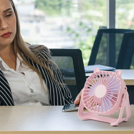 

Tepsmf Desktop Fan Quiet Brushless Turbine Mini Electric Fan Wall Mounted Usb 3-in-1 Portable Small Electric Fan