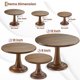 thumbnail image 2 of Juego de 3 soportes para tartas de madera de acacia soporte rústico para cupcakes soporte de pedestal para decoración de boda y cumpleaños exhibición, 2 of 7