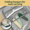 thumbnail image 2 of Ababeny 4 PCS Modern Travel Hangers With Clips, Portable Folding Clothes Hangers Travel Accessories Foldable Clothes Drying Rack for Travel, Durable Travel Hangers Foldable for Suitcase Cruise, 2 of 8