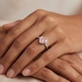 thumbnail image 5 of Rosec Jewels Lab Grown Pink Diamond Promise Ring IGI Certified - Bezel Set Diamond Ring - 1 Ct - E-VS1 Grade - Gift for Special Occasions, 18K White Gold, US 3.50, 5 of 8