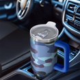 thumbnail image 3 of Camouflage 40oz Tumbler– Stainless Steel Insulated Tumbler with Handle and Straw, Large Capacity Travel Cup for Hot & Cold Drinks, 3 of 6