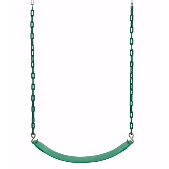 Machrus Swingan Belt Swing For All Ages - Vinyl Coated Chain - Green