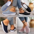 thumbnail image 3 of Women’s Breathable Knit Slip-On Walking Shoes – Orthopedic Arch Support, Lightweight Cushioning, Perfect for Daily Walks and Summer Casual Wear, 3 of 6