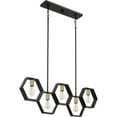 thumbnail image 2 of Quoizel Bismarck 5-Light Kitchen Island Light in Earth Black, 2 of 4
