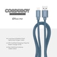 thumbnail image 7 of Liquipel Powertek Corduroy USB-A to Lightning - Blue, 7 of 7