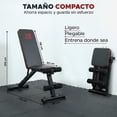 thumbnail image 3 of Banco para Pesas Plegable X-Rush Indra con Respaldo Ajustable 8 Posiciones y Soporte 250 kg, 3 of 7