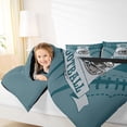 thumbnail image 4 of jejeloiu American Rugby Sport Full Size Comforter Sets,Football Game Lovers Bedding Sets For Boys Teens Reversible 3pcs, 4 of 8