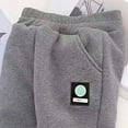 thumbnail image 3 of Hifoo Child Boys Fuzzy Jogger Pants Winter Warm Kids Trousers Thickened Casual Sports Sweatpants With Elastic Waist Toddler To Big Boys Breathable Slacks, 3 of 3