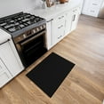 thumbnail image 2 of Ottomanson Indoor Door Mat Non-Slip Low Pile Stain Resistant Rug, Solid Black, 1'10.5" x 4', 2 of 13