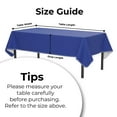 thumbnail image 6 of Exquisite Blue Stain-Resistant Vinyl Tablecloth with Flannel Backing Plastic Tablecloth - 54 x 108 Inch, 6 of 9