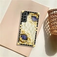 thumbnail image 7 of FKBRCL4U Compatible with Samsung Galaxy S21 Plus Case, Sunflower Diamonds Leather Luxury Golden Decoration for Girl Women Soft TPU Shockproof Protective Hard PC Back, 7 of 7