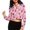 Sakura Strawberry, variant on Flowers Chicken Crop Tops Hoodies for Birthday Gifts Fashion Lightweight Top Cozy Shirt Casual Women Crew Neck Long Sleeve Pullover Sweatshirt Size S