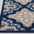 thumbnail image 3 of Central Oriental 6005.54.62 Tributary Freya 100 Percent Heat Set Polypropylene Rug, Latte & Blue - 6 ft. 7 in. x 9 ft. 6 in., 3 of 5