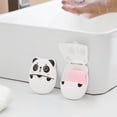 thumbnail image 4 of yingyy 50 Pieces Mini Soap Sheets Travel Convenient Bathing Flakes Bath Foaming Tablets Washing Hand Paper White, 4 of 6