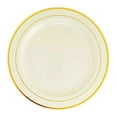 thumbnail image 6 of Smarty Ivory with Gold Edge Rim Plastic Wedding Value Set (60 Guests), 6 of 7