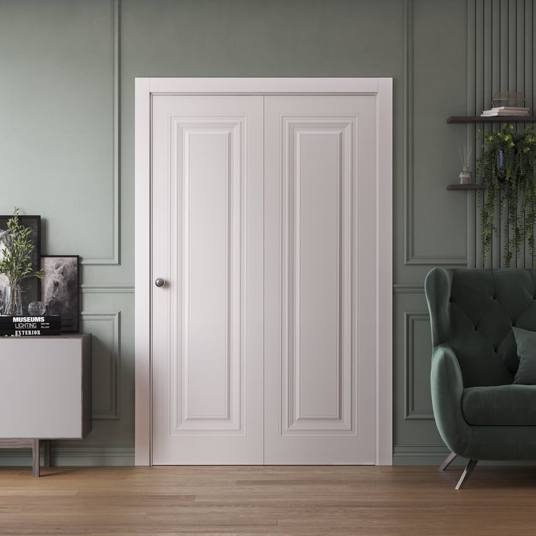 Sliding Closet Bi-fold Doors 60 x 80 inches | SELECT 1119 White