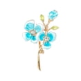 thumbnail image 2 of Ziurtnc Women Brooch Flower Shape Anti-slip Wear-resistant Suit Coat Collar Hat Scarf Decoration Clothes Pin Prom Party Garment Jewelry, 2 of 8