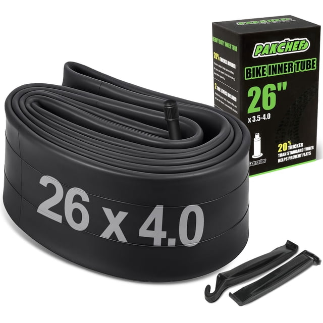 Cámara de aire PAKCHEF 26x4.0 para bicicleta fat bike, válvula Schrader