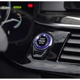 thumbnail image 5 of (1) Crystal Diamond Reflective Engine Push Start Button w/Blue Trim For BMW F/G Chassis Code 2 3 4 5 7 Series, X1 X2 X3 X4 X5 X6 w/Auto Start/Stop Feature, 5 of 9