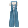 thumbnail image 3 of Tumotour Medieval Renaissance Dress For Women Short Sleeve Maxi Dress Women Renaissance Faire Medieval Costume, 3 of 5