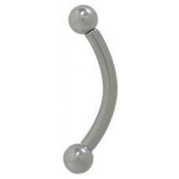 BodyJewelryOnline Curved Barbell Ring Surgical Steel 12 Gauge 4 Different Length Available Men Women