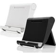 thumbnail image 1 of Support de Cellulaire pour Bureau 2 Pack Supports de Téléphone Mobile Support de Tablette de Bureau, Dock de Téléphone Pliable Support de Tablette Universel Réglable pour Bureau Compatible avec Support de Cellulaire (Noir+blanc), 1 of 5