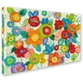 thumbnail image 2 of Trademark Fine Art "Decorative Flowers Bright" Canvas Art by Silvia Vassileva, 2 of 3