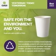 thumbnail image 4 of CIAO! 8oz White Paper Hot Cup, Disposable, 80mm Diameter 1,000 Count, 4 of 11