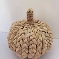 thumbnail image 2 of Woven Straw Pumpkin Halloween Ornament – Handmade Autumn Pumpkin Decor– Festive Vintage Halloween Decor for Fireplace Table Halloween Party Decorations, 2 of 7