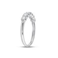 thumbnail image 2 of FB Jewels 14kt White Gold Womens Round Diamond Anniversary Band Ring 1/2 Cttw, 2 of 4