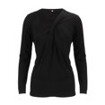 thumbnail image 6 of Gustave Women's V Neck Long Sleeve T-Shirts Fashion Cross Wrap Tops Solid Casual Loose Tunic Blouse Tee for Fall Winter "Black, 2XL", 6 of 7