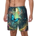thumbnail image 1 of Fotbe Enchanted Forest Butterfly A Traje de Baño para Hombre – Shorts de Natación de Secado Rápido con Forro y Bolsillos-X-Large, 1 of 6